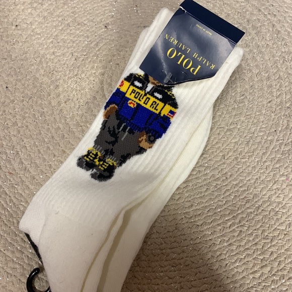 Polo Ralph Lauren racer bear socks new with tags - Picture 4 of 6
